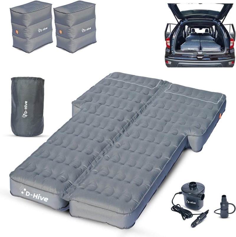 Hive Shortened Length - Unbeatable Durability SUV Air Mattress for Car Camping, Durable Extra Thick 300D Oxford Fabric, Quick Easy Set-Up w/Electric Pump, Car Mattress with Base Extenders 180cm - Image 1